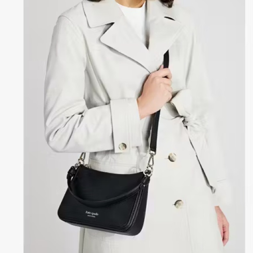 Hudson Medium Convertible Crossbody Black
